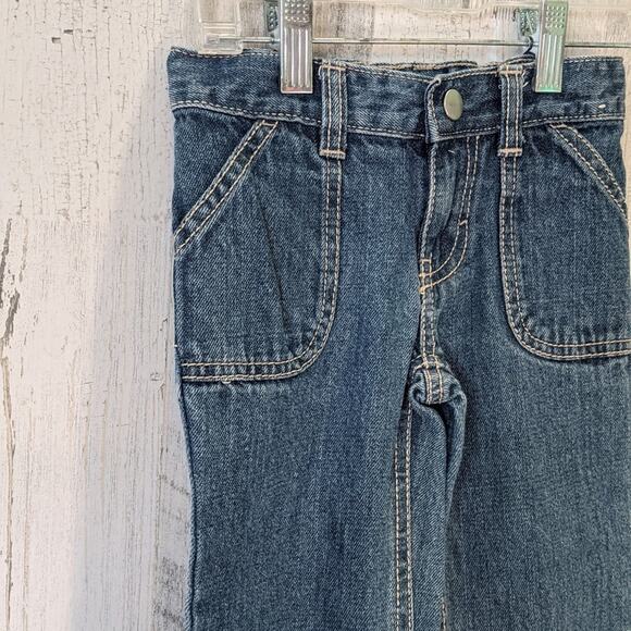 GYMBOREE Scottie Dog Boot Cutt Distressed Blue Jeans Girls Size 4 - Picture 3 of 7